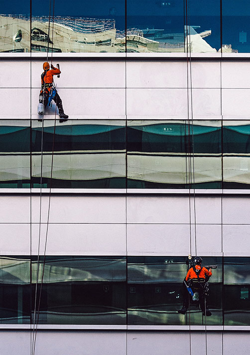 Window Cleaning on the Outside